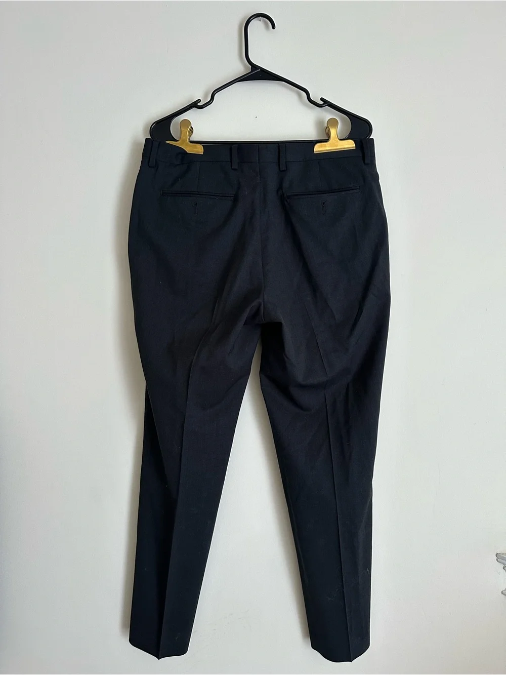 Banana Republic Marzotto Super 120s Wool Dress Pants Black 32x30